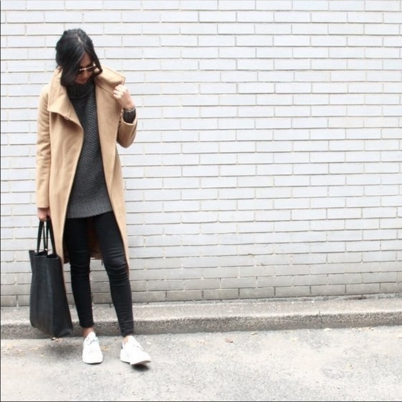 Aritzia Wilfred Camel Wool Coat - Picture 3 of 8